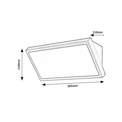 Rabalux - Applique a LED da esterno LED/18W/230V 2700/4000/6500K IP65