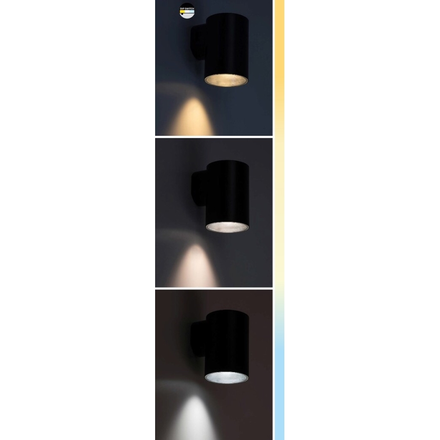 Rabalux - Applique a LED da esterno LED/9W/230V 2700/4000/6500K IP65 nero