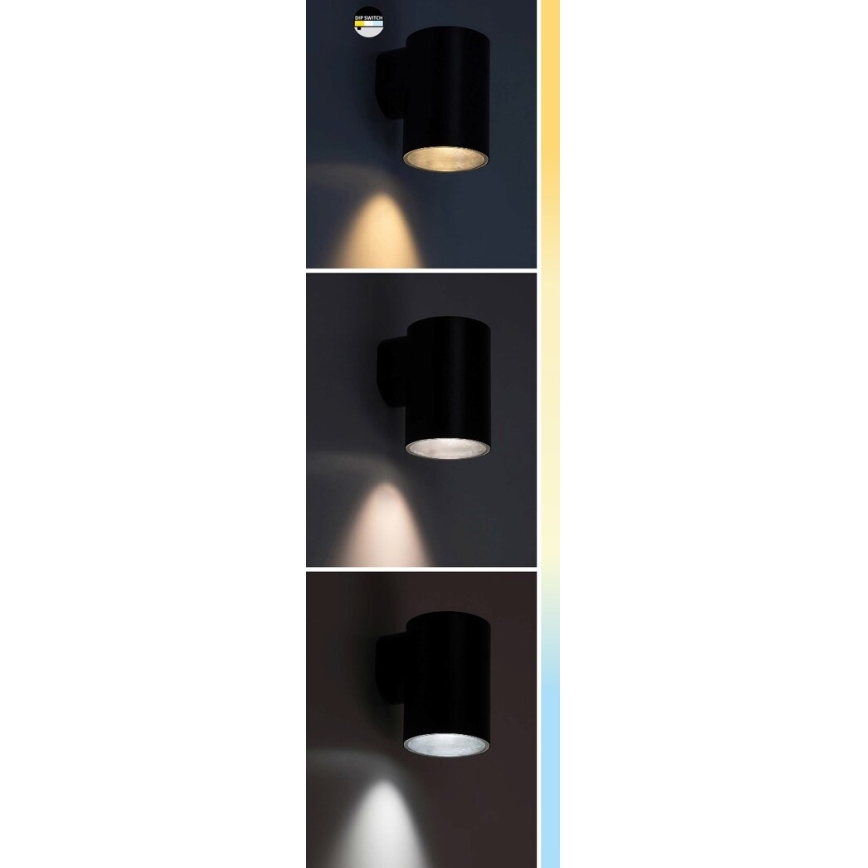 Rabalux - Applique a LED da esterno LED/18W/230V 2700/4000/6500K IP65 nero