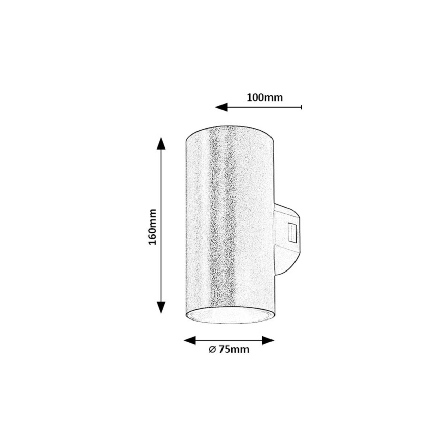Rabalux - Applique a LED da esterno LED/18W/230V 2700/4000/6500K IP65 nero
