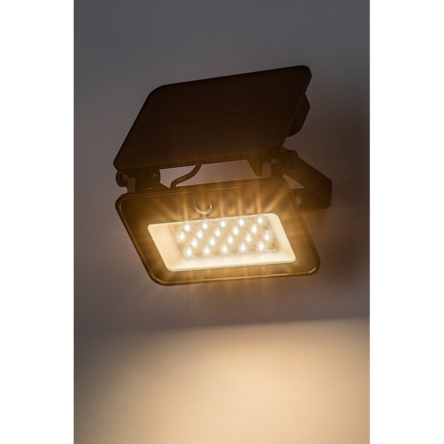 Rabalux - Riflettore LED solare con sensore LED/6W/3,7V 3000/4000/6500K IP65