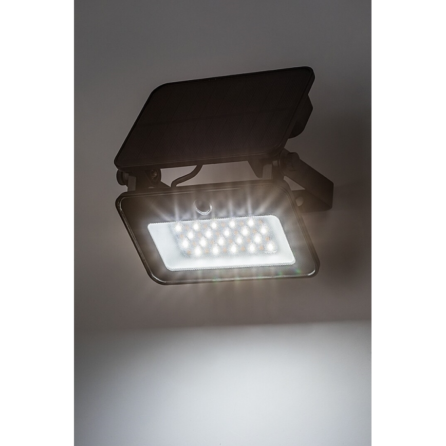 Rabalux - Riflettore LED solare con sensore LED/6W/3,7V 3000/4000/6500K IP65