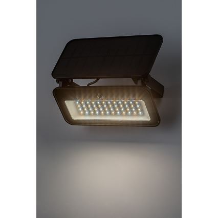 Rabalux - LED Solarstrahler mit Sensor LED/8W/3,7V 3000/4000/6500K IP65 2600 mAh
