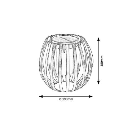Rabalux - Lampada solare LED LED/1W/1,2V 300mAh IP44