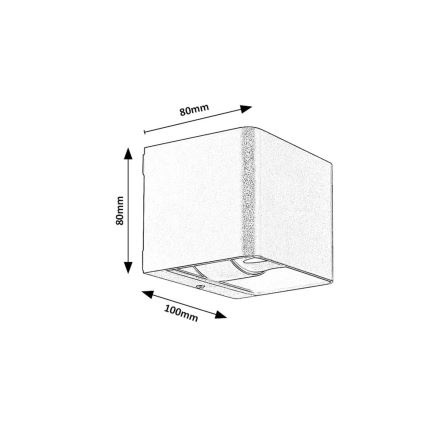 Rabalux - Applique a LED da esterno LED/10W/230V IP54 grigio