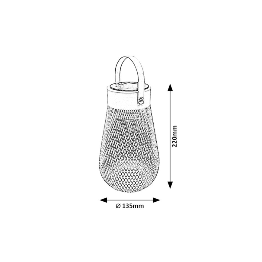 Rabalux - Lampada LED solare LED/0,16W/1,2V 400mAh IP44