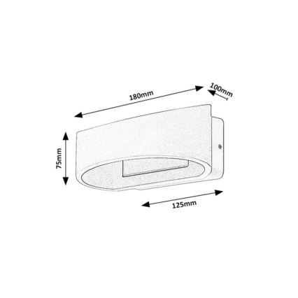 Rabalux - Applique LED da esterno 9W/230V IP54 bianca