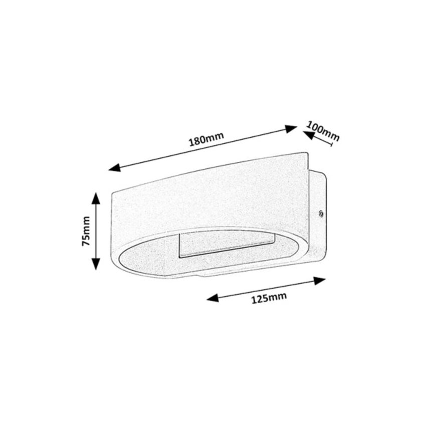 Rabalux - Applique murale d'extérieur LED/9W/230V IP54 blanche