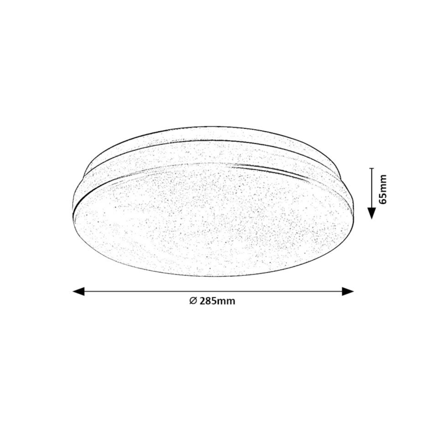 Rabalux - Plafonnier salle de bain LED/18W/230V 3000/4000/6000K IP44