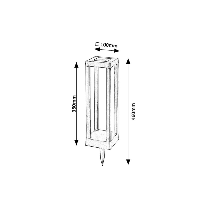 Rabalux - Luminaire solaire LED/0,18W/3,7V IP44
