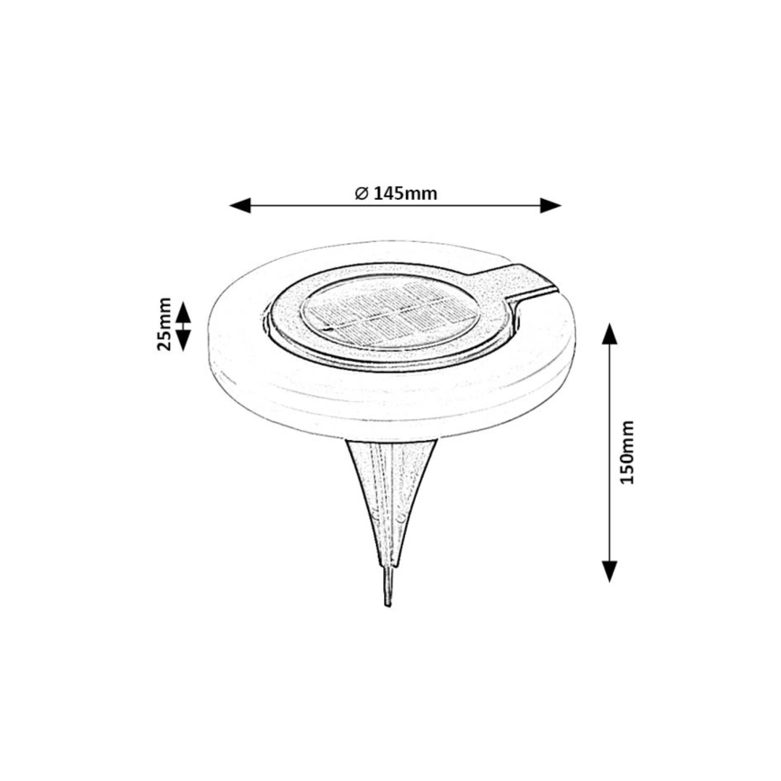 Rabalux - Luminaire solaire LED/0,05W/1,2V IP44