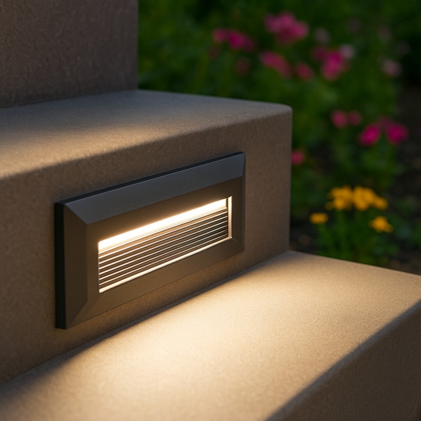 Rabalux - LED-Außenwandleuchte LED/6W/230V IP65 schwarz