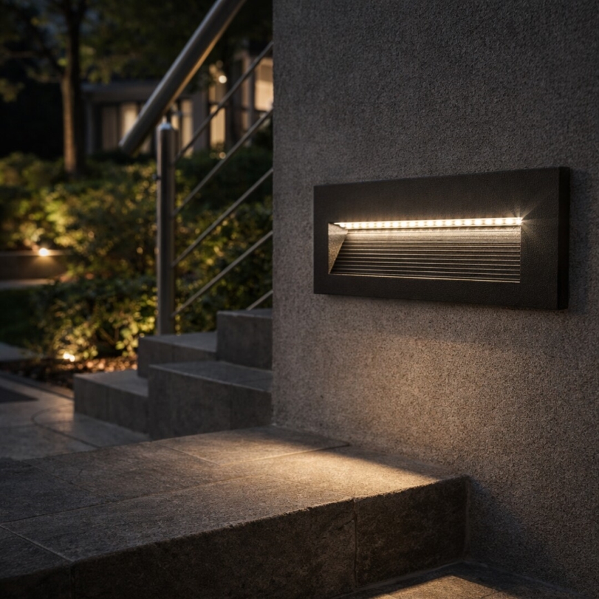 Rabalux - Applique da esterno LED/6W/230V IP65 nero