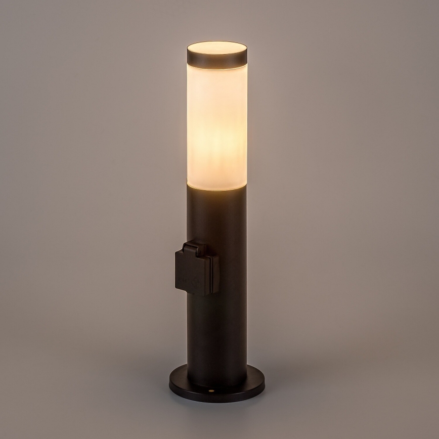 Rabalux - Außenleuchte mit Steckdose 1xE27/25W/230V IP44