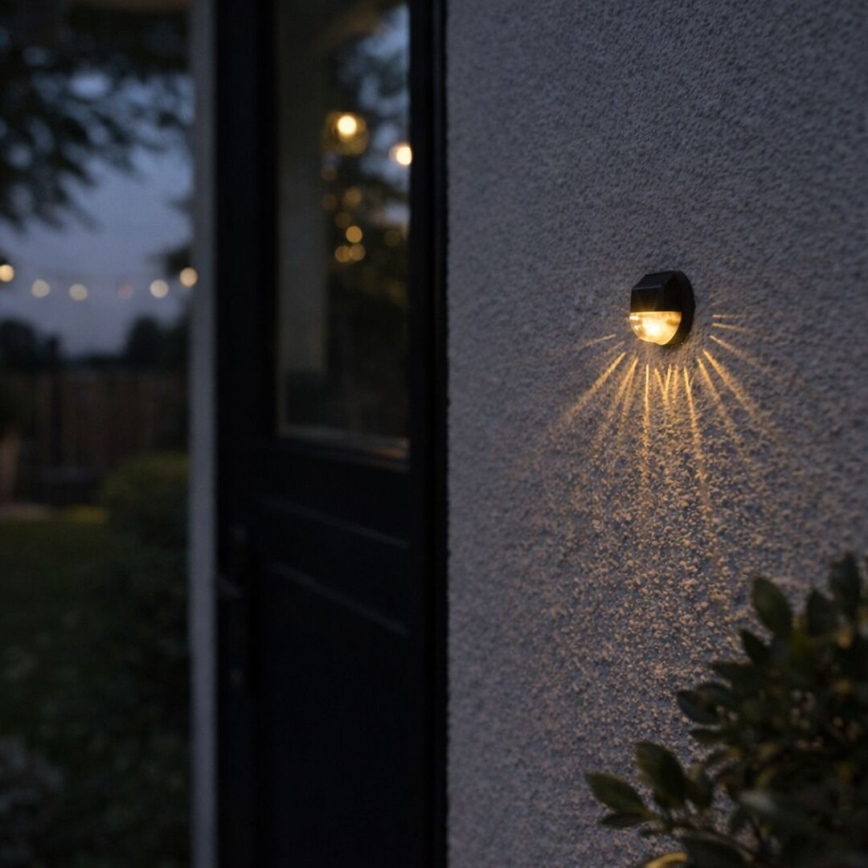 Rabalux - Lot de 2 appliques murales solaires à LED, 0,06 W, 1,2 V, 300 mAh, IP44
