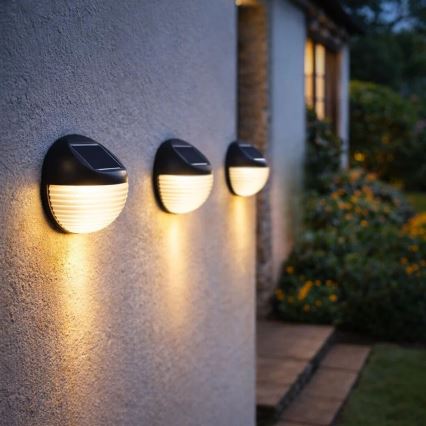 Rabalux - 2er-Set LED-Solar-Wandleuchte LED/0,06W/1,2V 300 mAh IP44