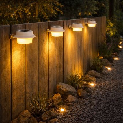 Rabalux - Set 2x lampada da parete solare LED/0,06W/1,2V 300 mAh IP44