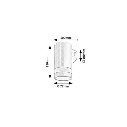 Rabalux - LED-Außenwandleuchte LED/9W/230V IP65 braun