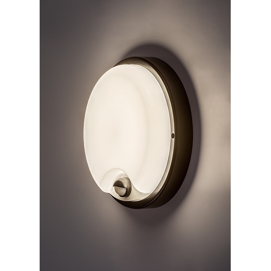 Rabalux - Applique LED da esterno con sensore, 18W/230V, IP65, nera