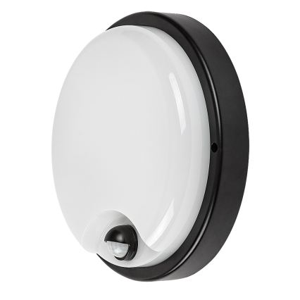 Rabalux - LED-Außenwandleuchte mit Sensor, LED/18W/230V, IP65, schwarz