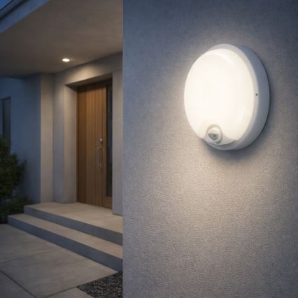 Rabalux - Applique da esterno LED con sensore LED/18W/230V IP65 bianca