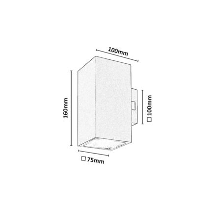 Rabalux - Applique murale extérieure LED/18W/230V 2700/4000/6500K IP65