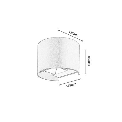 Rabalux - LED Applique murale d'extérieur LED/5W/230V 2700/4000/6500K IP54 beige