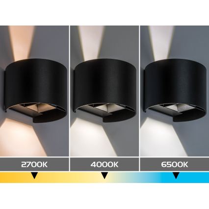 Rabalux - LED Applique da esterno LED/5W/230V 2700/4000/6500K IP54 nera