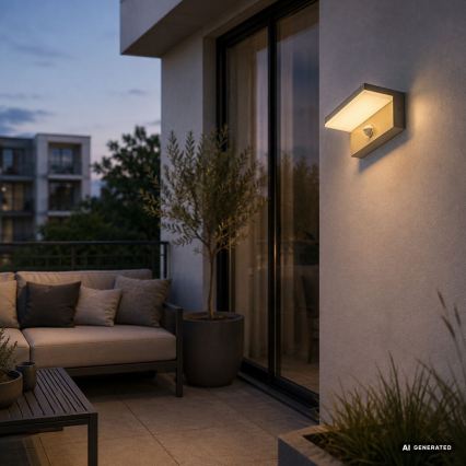 Rabalux - LED Außenwandleuchte mit Sensor LED/9W/230V IP54 beige
