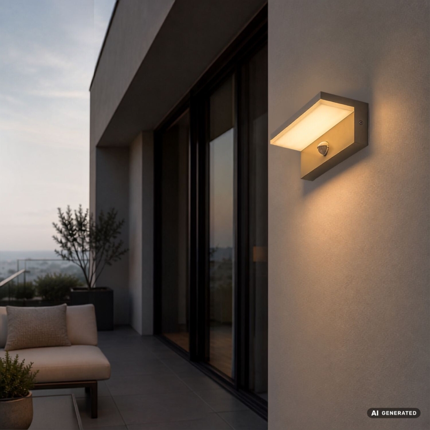 Rabalux - LED Außenwandleuchte mit Sensor LED/9W/230V IP54 beige