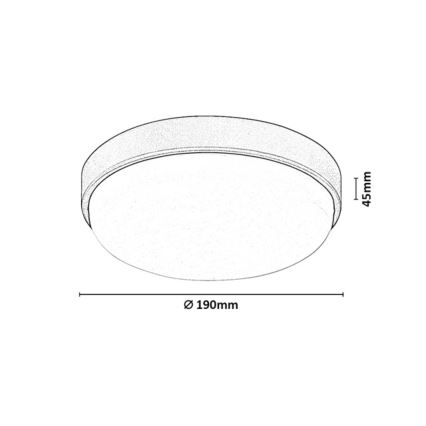 Rabalux - plafoniera LED per esterni LED/14W/230V IP54 nero