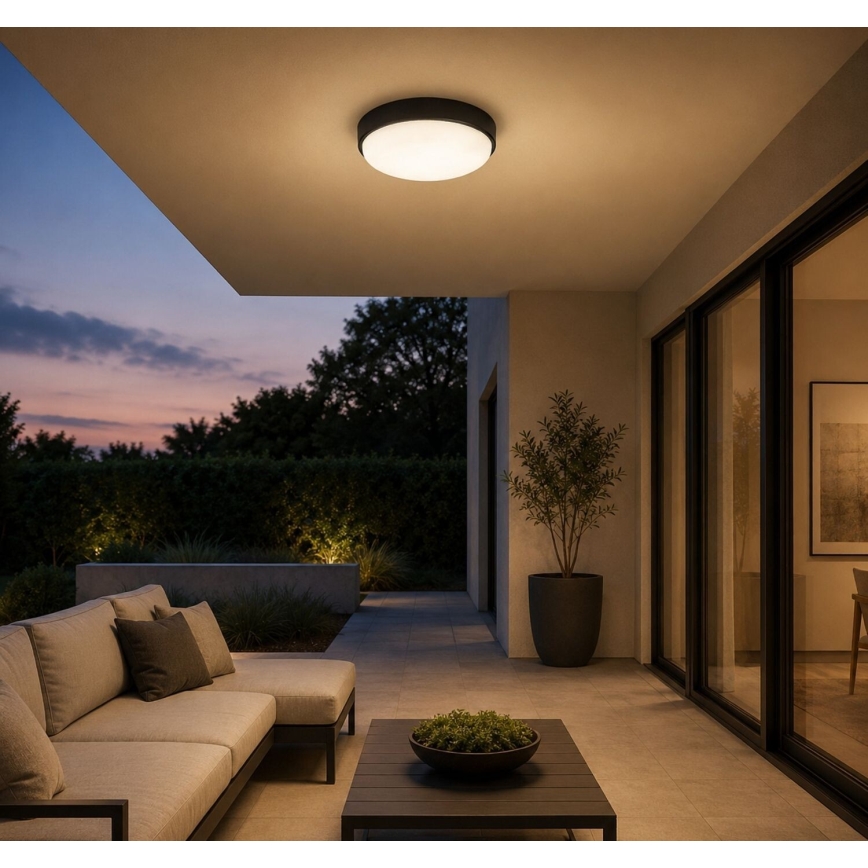 Rabalux - Plafonnier d'extérieur LED/14W/230V IP54 noir