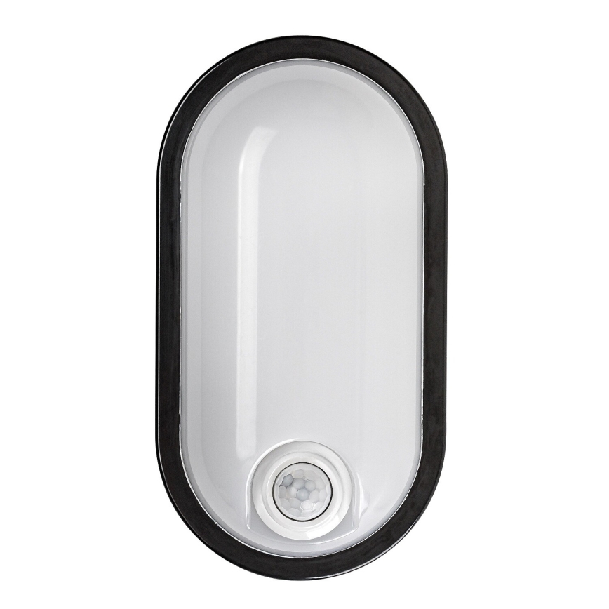 Rabalux - Plafonnier LED d'extérieur avec détecteur de mouvement LED/15W/230V IP65 noir