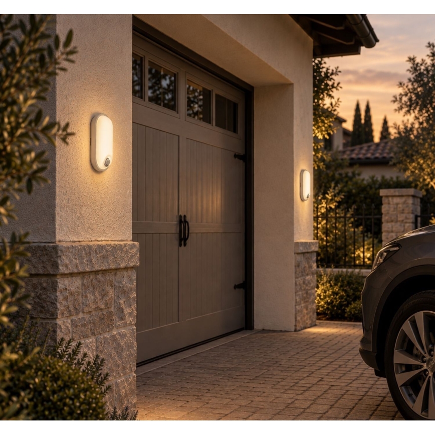 Rabalux - Plafoniera da esterno a LED con sensore LED/15W/230V IP65 bianca
