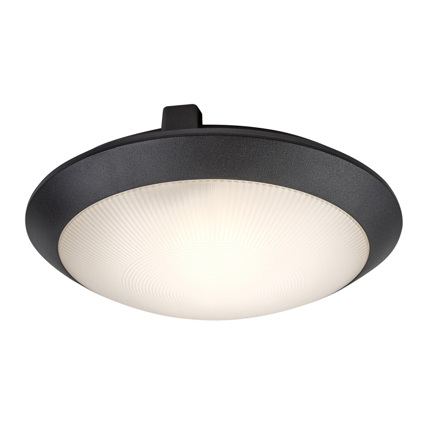 Rabalux - Außen-Deckenleuchte mit Bewegungsmelder 1xE27/9W/230V IP65 Ø 30 cm schwarz