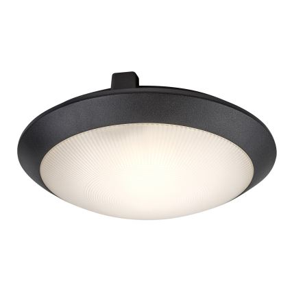 Rabalux - Plafoniera da esterno con sensore di movimento 1xE27/9W/230V IP65 Ø 30 cm nera