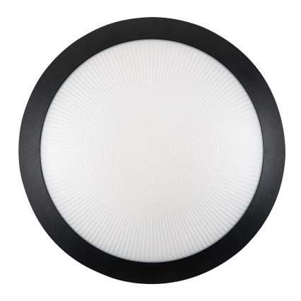 Rabalux - Plafoniera da esterno con sensore di movimento 1xE27/9W/230V IP65 Ø 30 cm nera