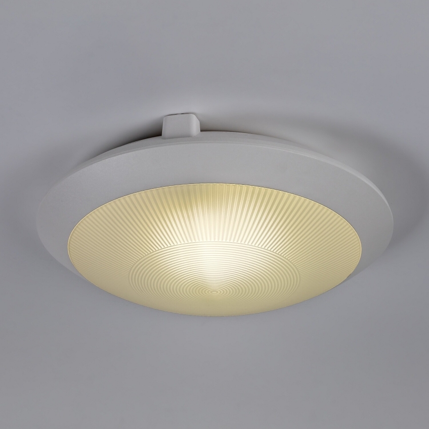 Rabalux - Außen-Deckenleuchte mit Bewegungsmelder 1xE27/9W/230V IP65 Ø 30 cm weiß