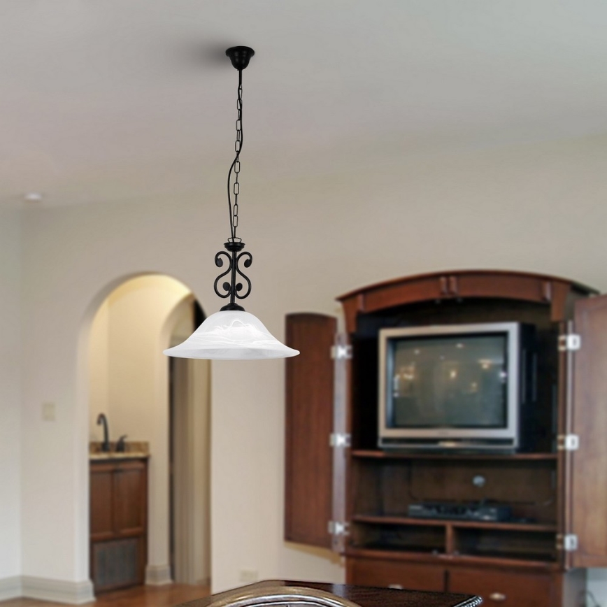 Rabalux - Lampadario a sospensione con catena 1xE27/60W/230V