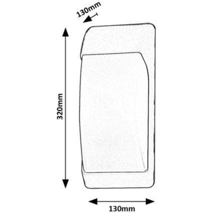 Rabalux - Applique murale d'extérieur 1xE27/12W/230V IP65