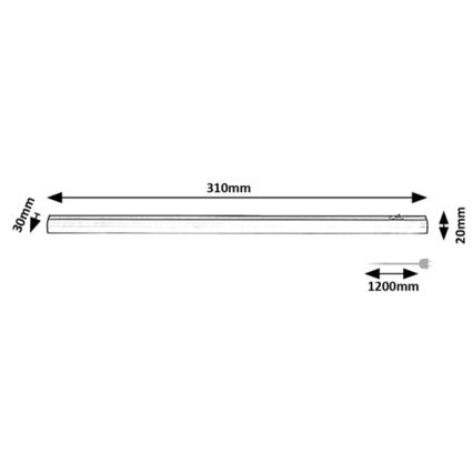 Rabalux - Lampada LED sottopensile LED/4W/230V 4000K 31 cm