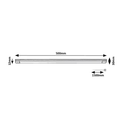 Rabalux - Luce LED dimmerabile sottopensile con sensore LED/8W/230V 3000K 50 cm