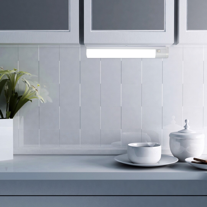 Rabalux - Réglette LED de cuisine avec prise LED/17W/230V 4000K IP44 blanc 57 cm