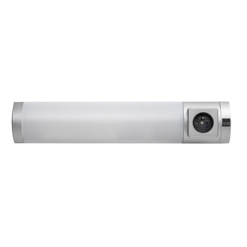 Rabalux - Réglette de cuisine avec prise LED/5W/230V 4000K 45 cm argent