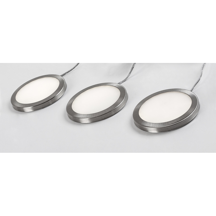 Rabalux - SET 3x Dimmbare LED-Schrankbeleuchtung 3xLED/1W/230V 4000K