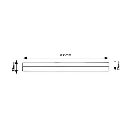 Rabalux - Réglette LED de cuisine LED/20W/230V 4000K 83 cm noir
