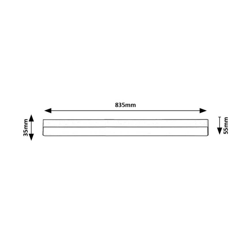 Rabalux - Réglette LED de cuisine LED/20W/230V 4000K 83 cm noir