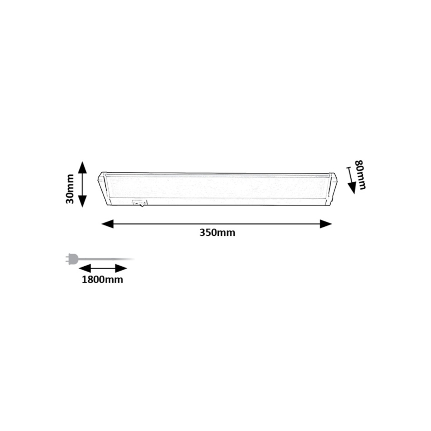 Rabalux  - Réglette LED de cuisine LED/5W/230V 4000K blanc