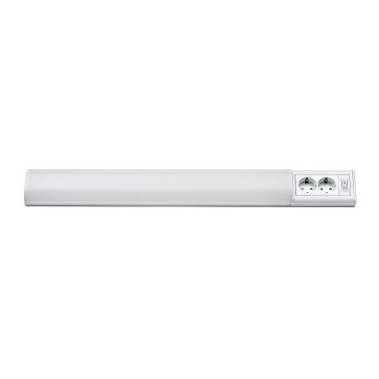 Rabalux - Réglette LED de cuisine avec 2 prises LED/15W/230V 4000K 70 cm blanc