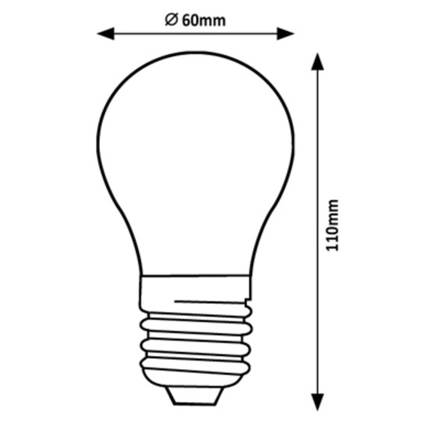 Rabalux - Lampadina LED A60 E27/7W/230V 3000K Classe energetica A